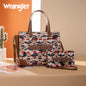 Wrangler Aztec Print Tote/Crossbody Wallet Set