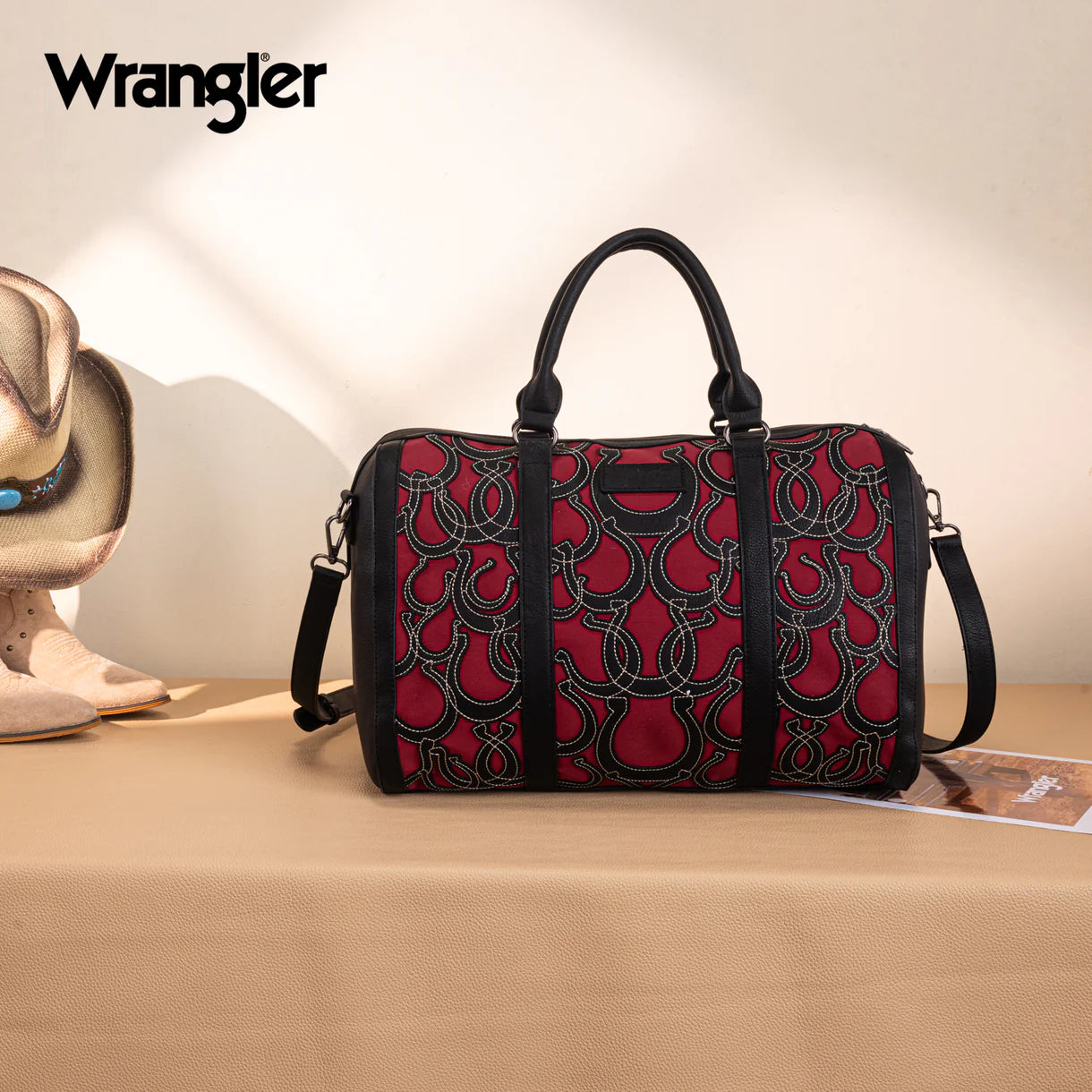 Wrangler Horseshoe Cutout Duffle/Crossbody