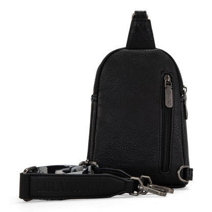Milan Chiva Sling Bag/Crossbody/Chest Bag -Black