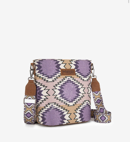 WRANGLER DUAL SIDED PRINT CANVAS SHOULDER BAG