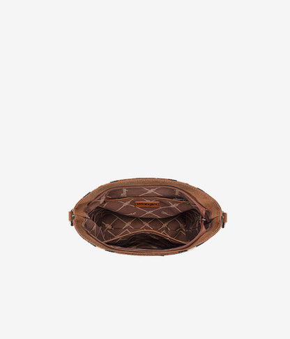 WRANGLER DUAL SIDED PRINT CANVAS SHOULDER BAG