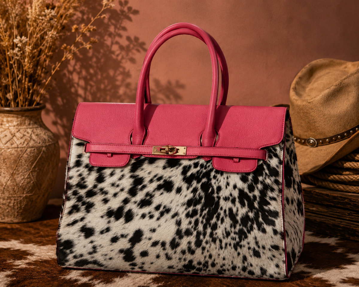 Hot Pink Cowhide