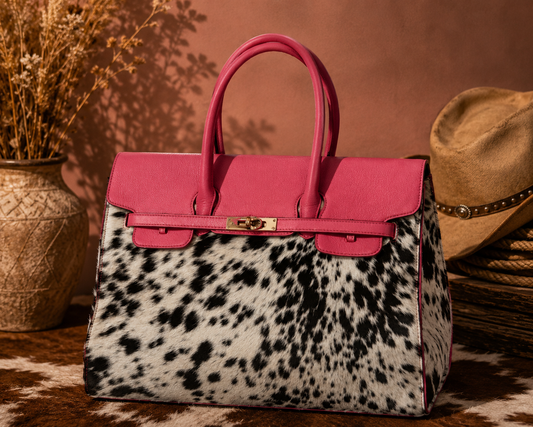 Hot Pink Cowhide