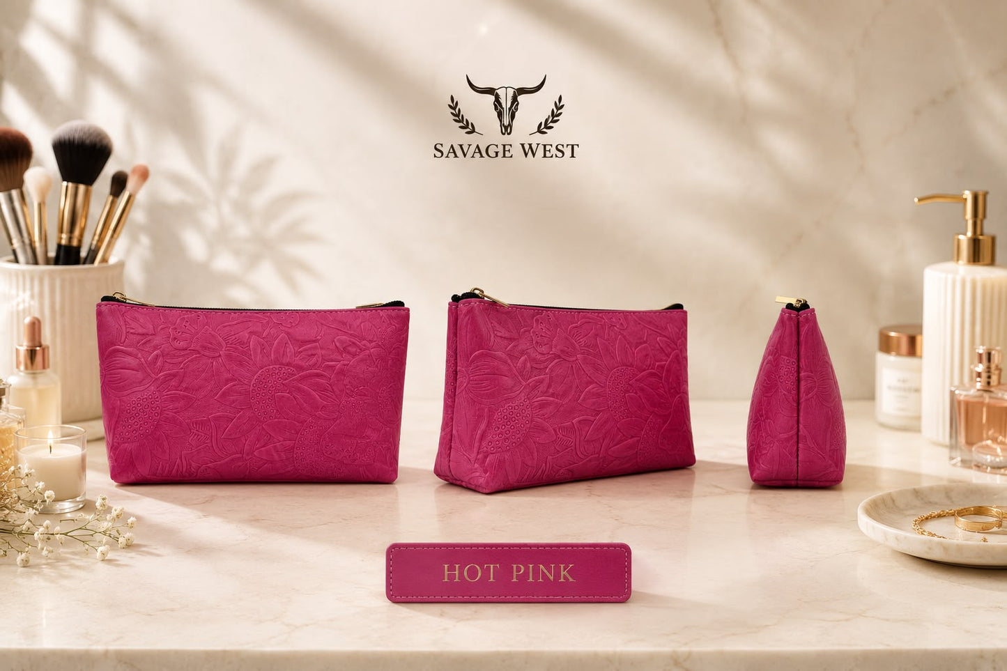 Jasmine Bloom Cosmetic Bag