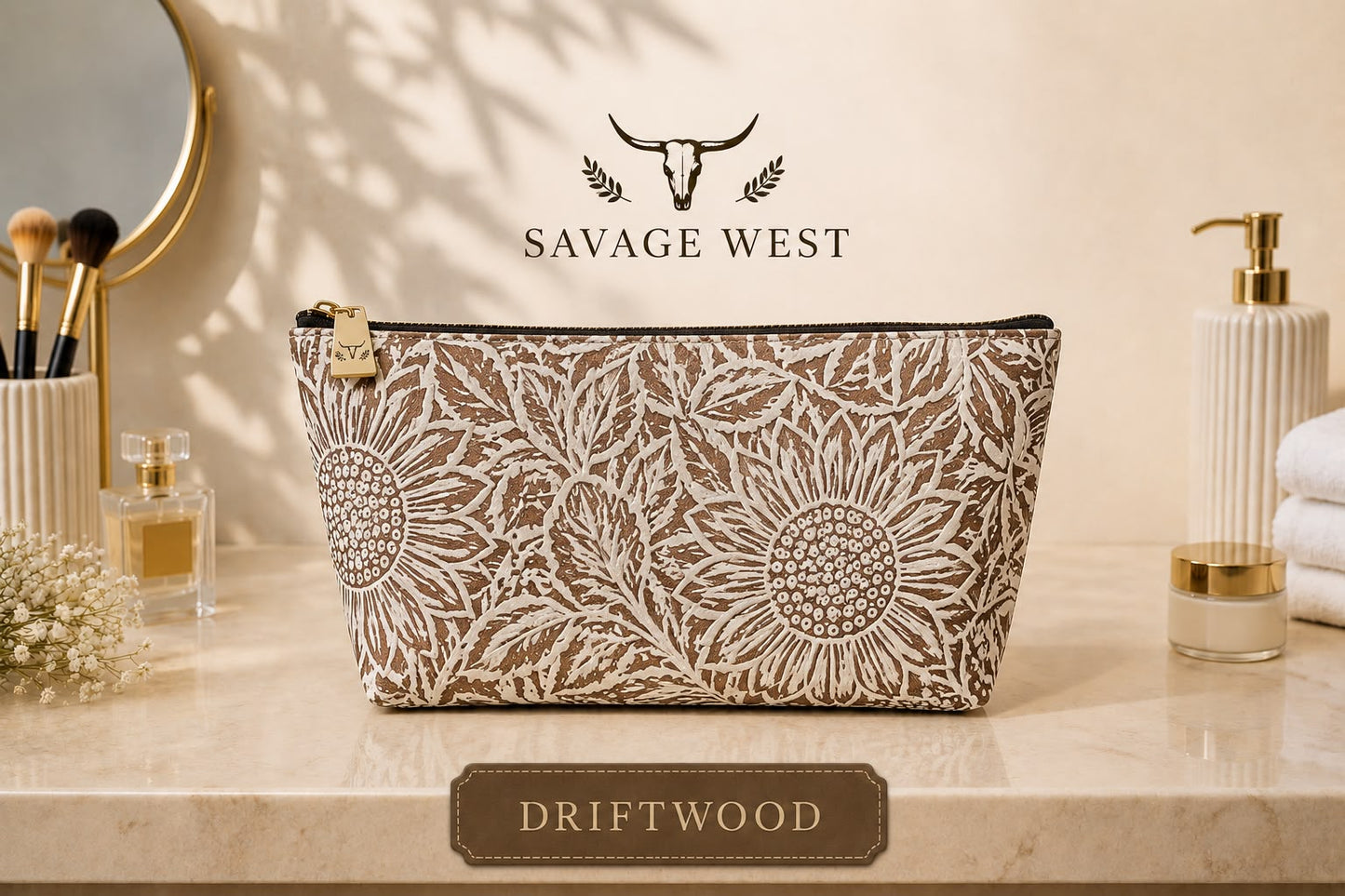 Jasmine Bloom Cosmetic Bag