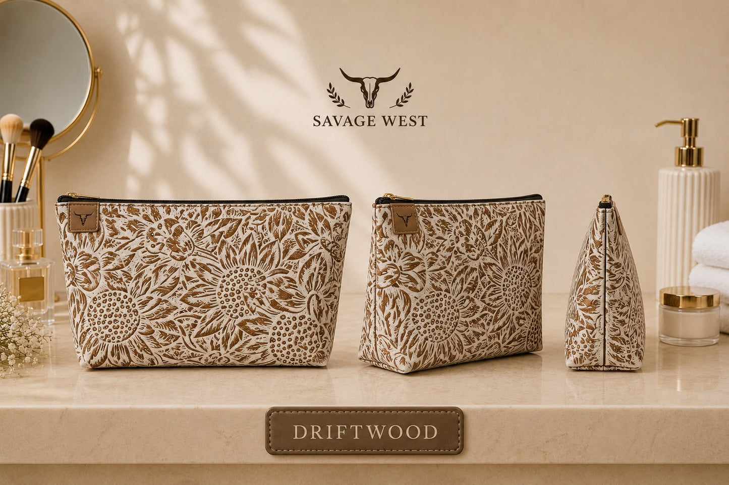 Jasmine Bloom Cosmetic Bag