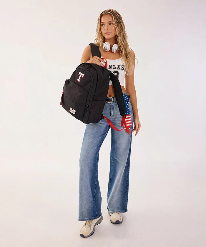 Texas Rangers Laptop Backpack – Black | Official MLB by Montana West