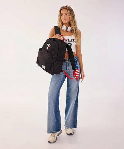 Texas Rangers Laptop Backpack – Black | Official MLB by Montana West
