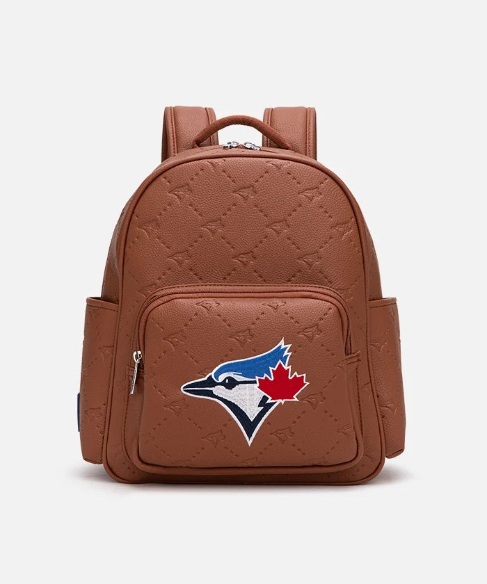 Toronto Blue Jays brown quilted backpack