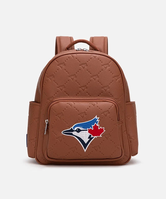 Toronto Blue Jays brown quilted backpack
