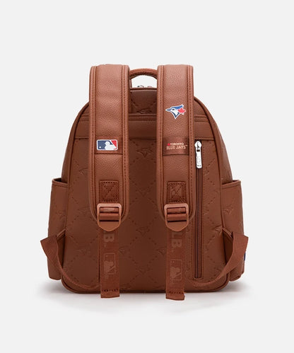 Toronto Blue Jays Quilted Embossed Backpack – Brown | Official MLB by Montana West
