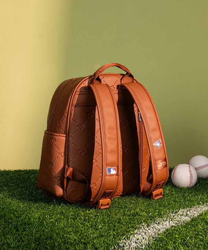 Toronto Blue Jays Quilted Embossed Backpack – Brown | Official MLB by Montana West