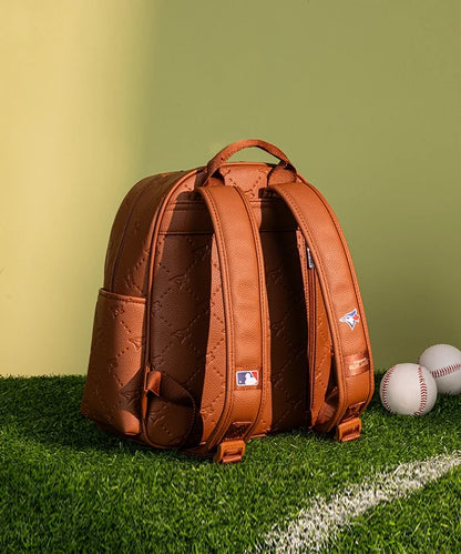 Toronto Blue Jays Quilted Embossed Backpack – Brown | Official MLB by Montana West