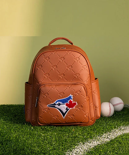Toronto Blue Jays Quilted Embossed Backpack – Brown | Official MLB by Montana West