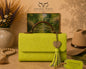Savage Monet Garden Collection – Hand-Painted Leather Handbag