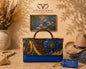 Savage Monet Garden Collection – Hand-Painted Leather Handbag