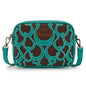 Wrangler Horseshoe Cutout Double Zip Crossbody Bag