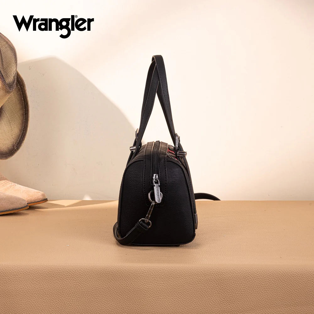 Wrangler Horseshoe Cutout Mini Boston Crossbody Bag