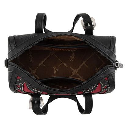 Wrangler Horseshoe Cutout Mini Boston Crossbody Bag