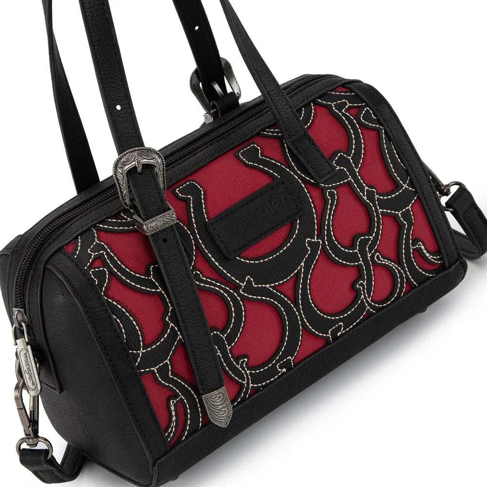 Wrangler Horseshoe Cutout Mini Boston Crossbody Bag