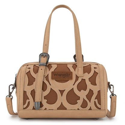 Wrangler Horseshoe Cutout Mini Boston Crossbody Bag