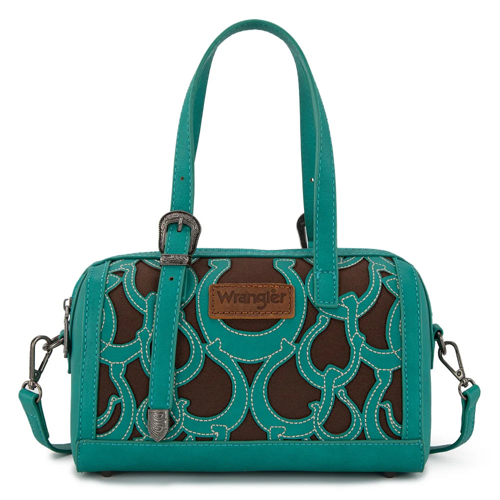 Wrangler Horseshoe Cutout Mini Boston Crossbody Bag