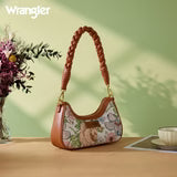 Wrangler Floral Print Braided Hobo Bag