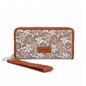 Wrangler Lace Floral RFID Blocking Zip Around Wallet