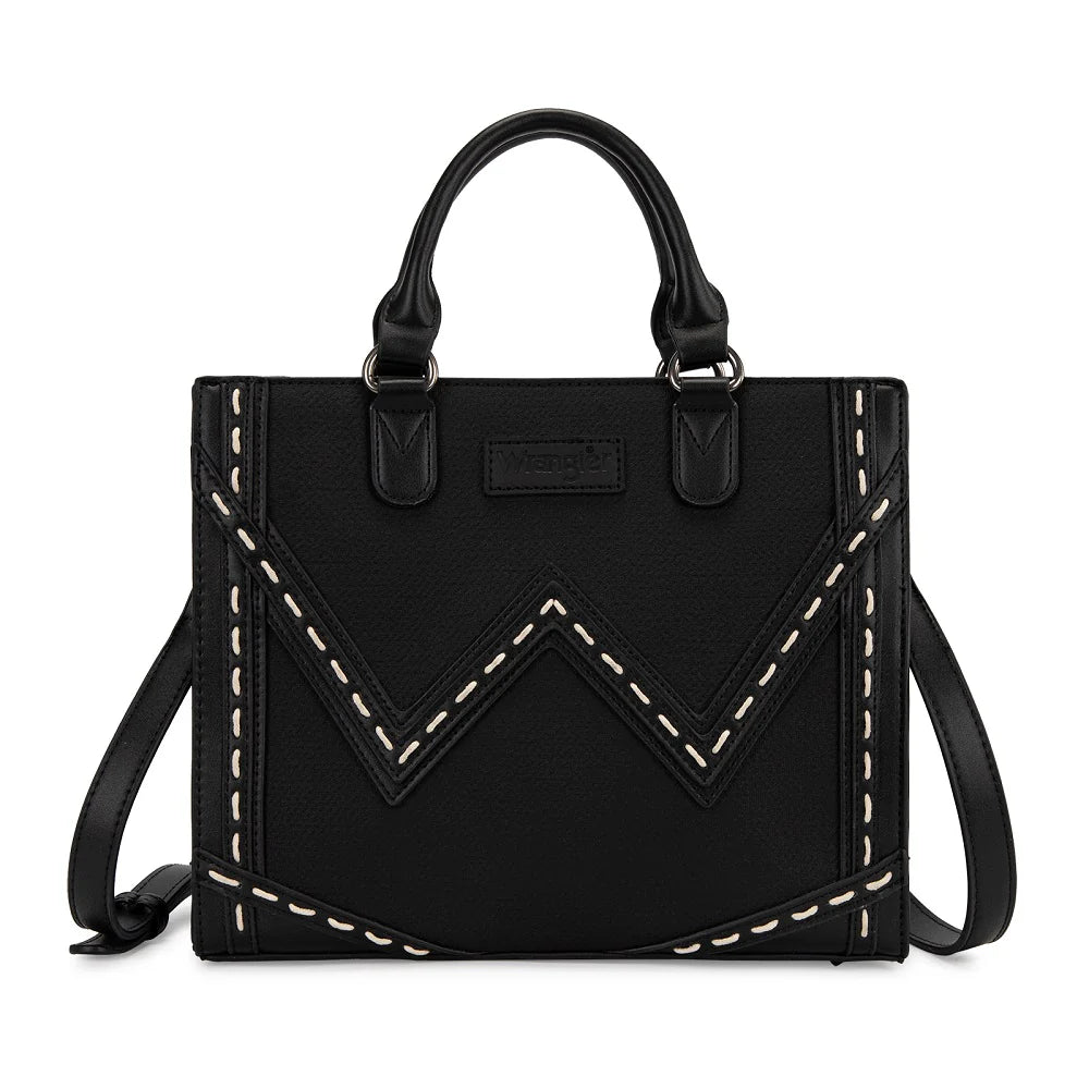 Wrangler Western Contrast Stitch Chevron Tote Bag