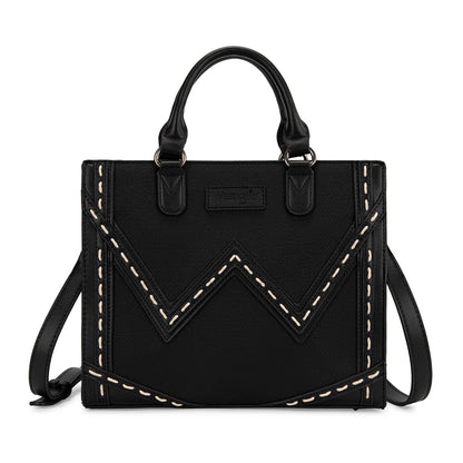 Wrangler Western Contrast Stitch Chevron Tote Bag