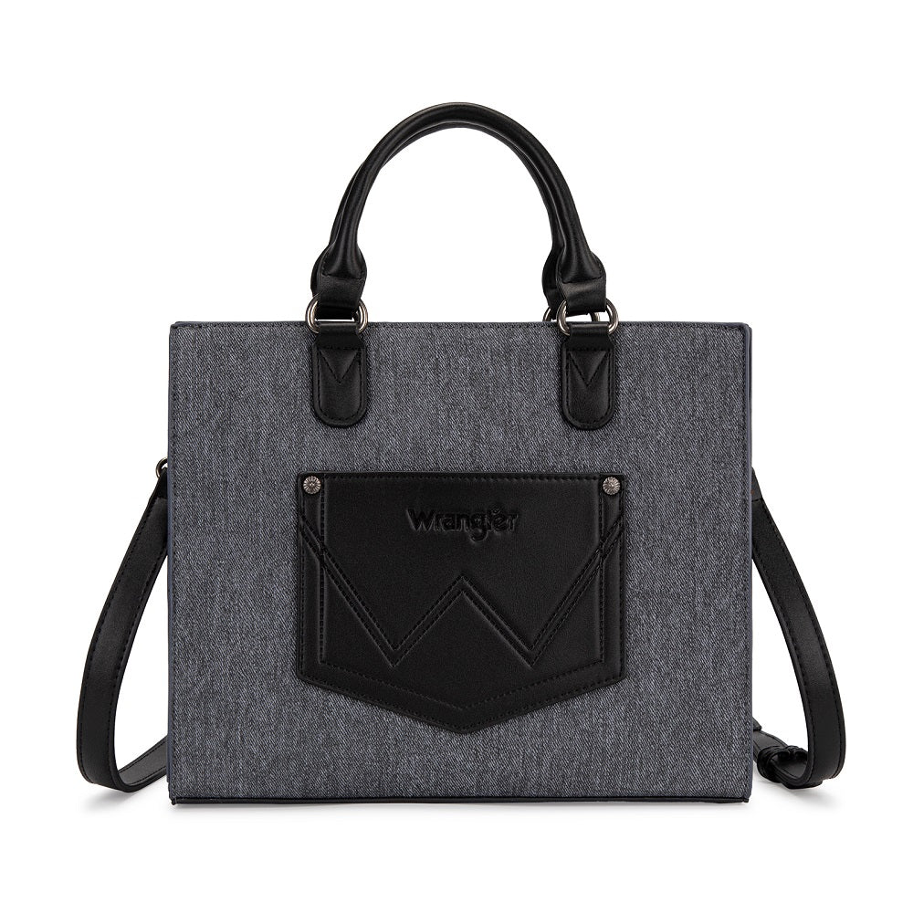 Wrangler Western Contrast Stitch Chevron Tote Bag