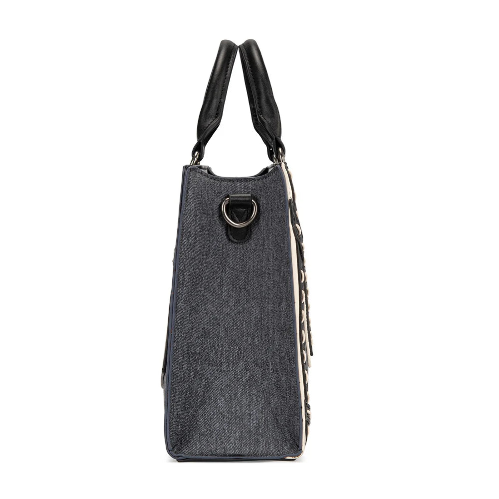 Wrangler Western Contrast Stitch Chevron Tote Bag