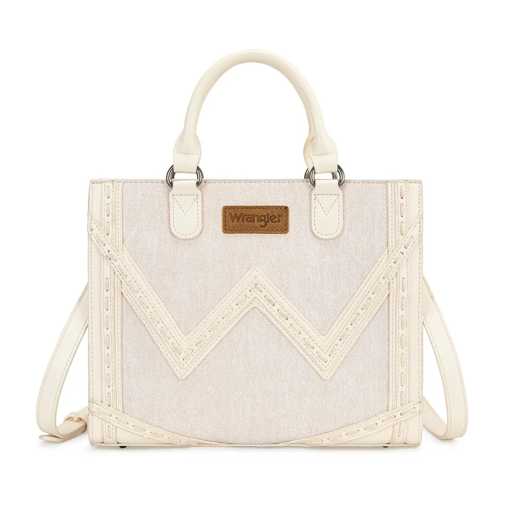Wrangler Western Contrast Stitch Chevron Tote Bag