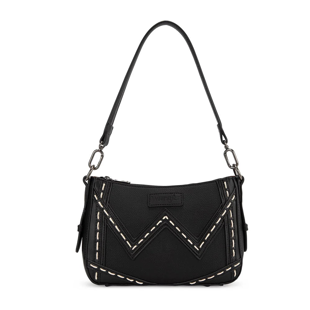 Wrangler Western Chevron Contrast Stitch Satchel Bag