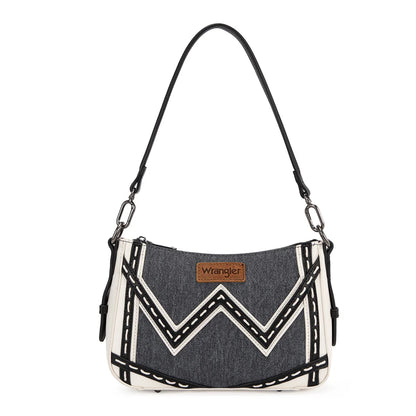 Wrangler Western Chevron Contrast Stitch Satchel Bag