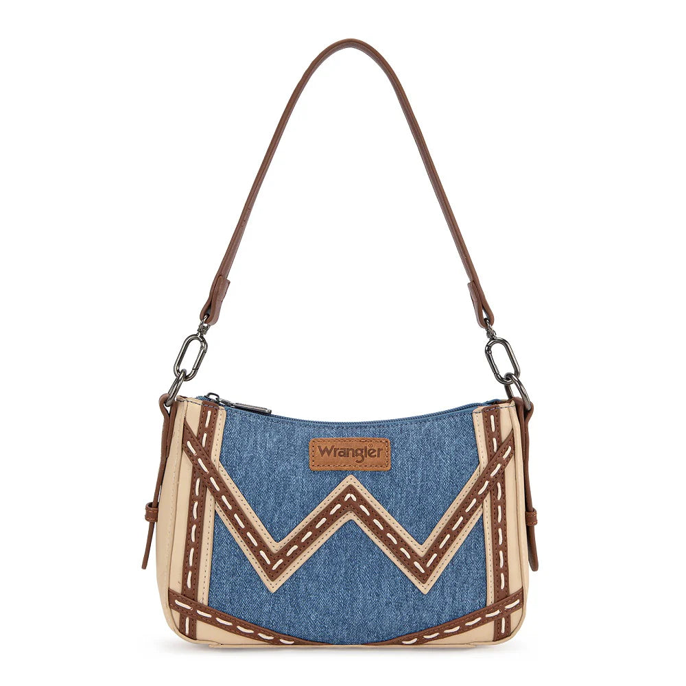Wrangler Western Chevron Contrast Stitch Satchel Bag