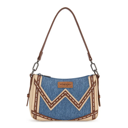 Wrangler Western Chevron Contrast Stitch Satchel Bag