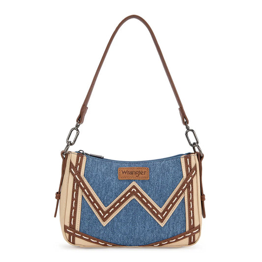 Wrangler Western Chevron Contrast Stitch Satchel Bag