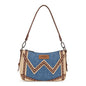 Wrangler Western Chevron Contrast Stitch Satchel Bag