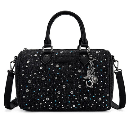 Wrangler Western Rhinestone Denim Boston Bag/Crossbody
