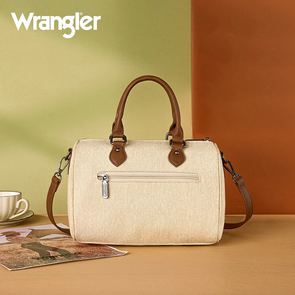 Wrangler Western Rhinestone Denim Boston Bag/Crossbody