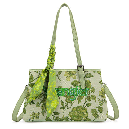 Wrangler Floral Printed Braided Scarf Crossbody Bag