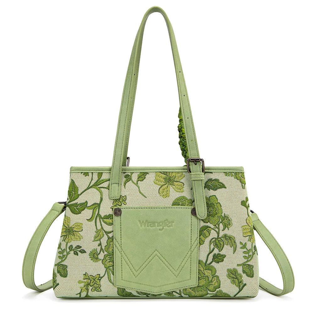 Wrangler Floral Printed Braided Scarf Crossbody Bag