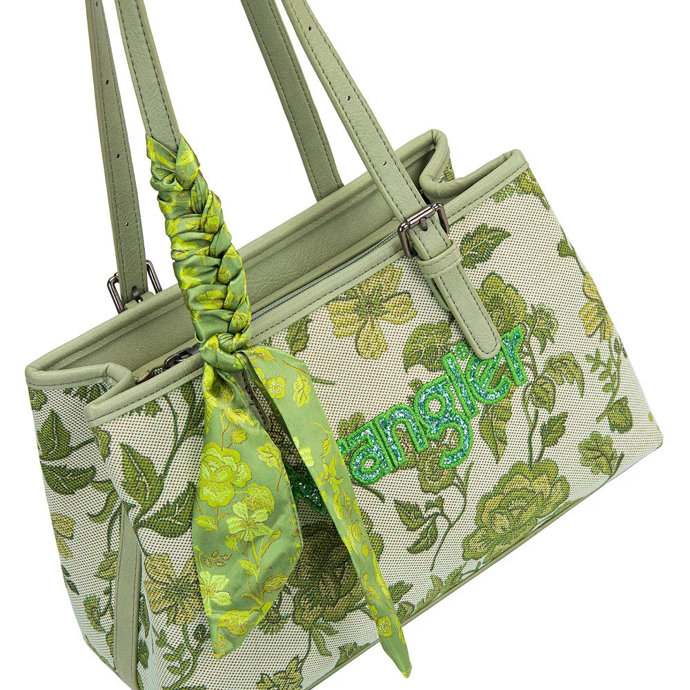 Wrangler Floral Printed Braided Scarf Crossbody Bag