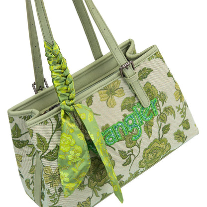 Wrangler Floral Printed Braided Scarf Crossbody Bag